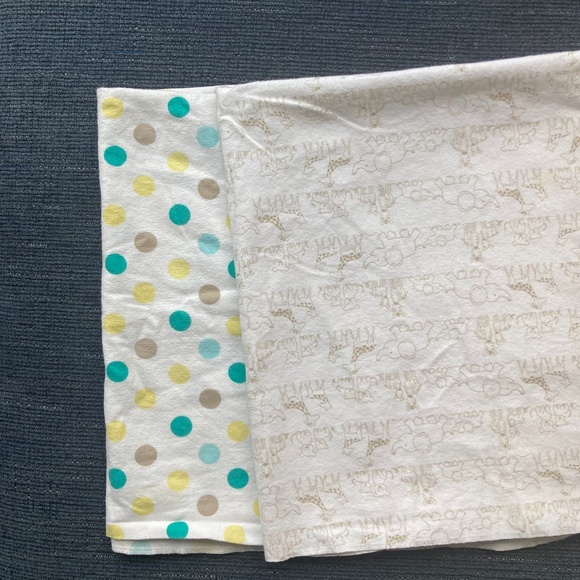 Set of 2 George receiving blankets - Picture 1 of 3